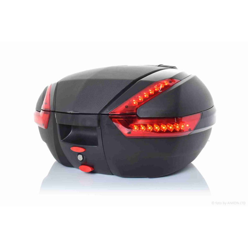 Кофр  85L  590*455*325mm  #898/2  поліпропіленовий, переносний, діодний габарит+стоп-сигнал  "LIPAI"