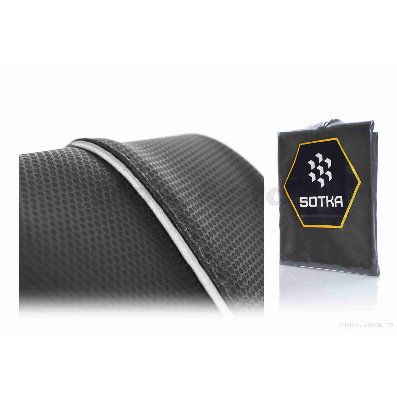 Чохол сидіння  MALAGUTI FIREFOX F15 (1995-2000)  чорний, світловідбивний кант  "SOTKA"  (клас А)