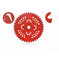 Ніж коси 40T D255 d25.4 побідит СОКОЛ-4T (червоний)