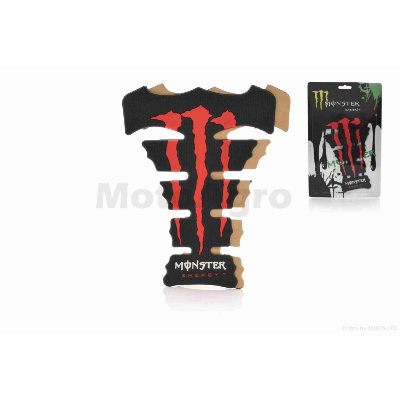 Наклейка на бак "MONSTER" червона #1 #уцінка