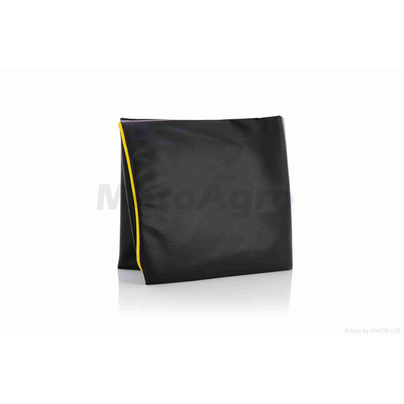 Чохол сидіння  Suzuki STREET MAGIC  чорний, жовтий кант  "JD"