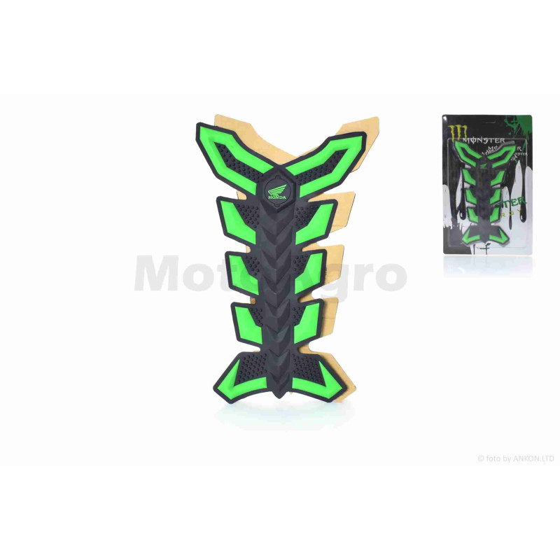Наклейка на бак "MONSTER" зелена #4 #уцінка