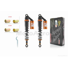 Амортизатори задні на мопед дельта 335mm газомасляні з підкачуванням "LIPAI" (чорно-золоті)