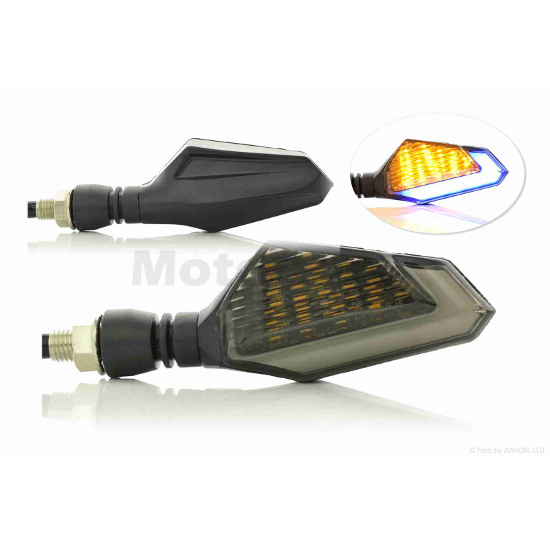 Повороти діодні  пара  #D-156  гнучка ніжка, з габаритом