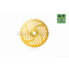 Ніж коси 40T D255 d25.4 побідит покращений (золото)