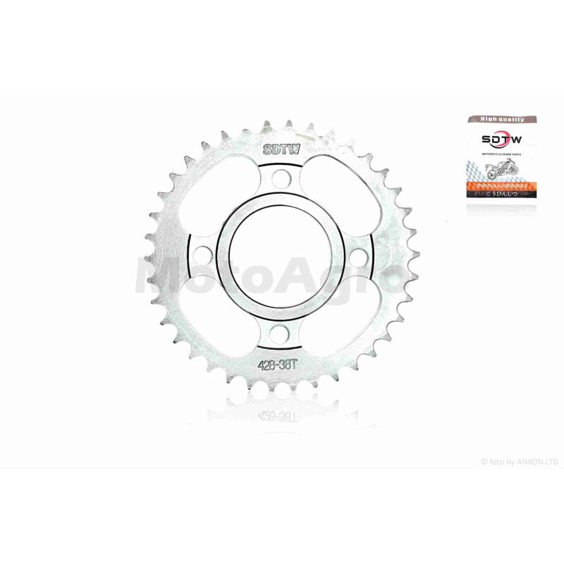 Зірка трансмісії задня  4-90/64, d58, D158  428-38T  CB250  "SDTW"  (silver)