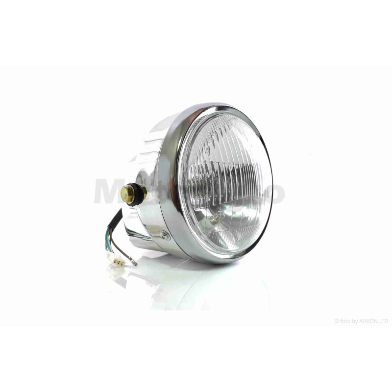 Фара  Alpha у зборі  кругла, хром