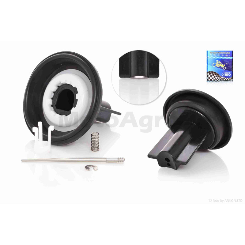 Мембрана карбюратора затворна  GY6 80  квадратна з вухами  "LIPAI"