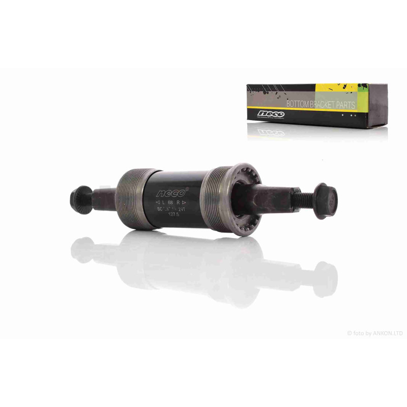 Каретка (картридж) вело  під квадрат, L-122.5mm (кулькопідшипник) #B906 "NECO"