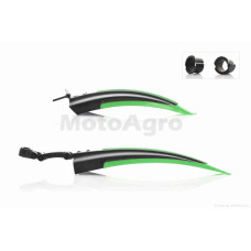 Крила бризковики на велосипед пластмас (зелені) DNB-002