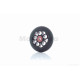 Колесо на самокат з підшипником  608-2RS, металеве, чорне, D100mm  #LZ-001-5