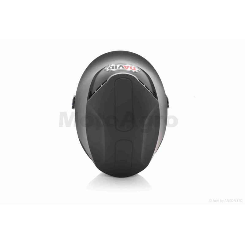 Шолом відкритий (мото 50cc/вело/самокат)  "DAVID"  (#S327, синій глянсовий, M-XL, окуляри)