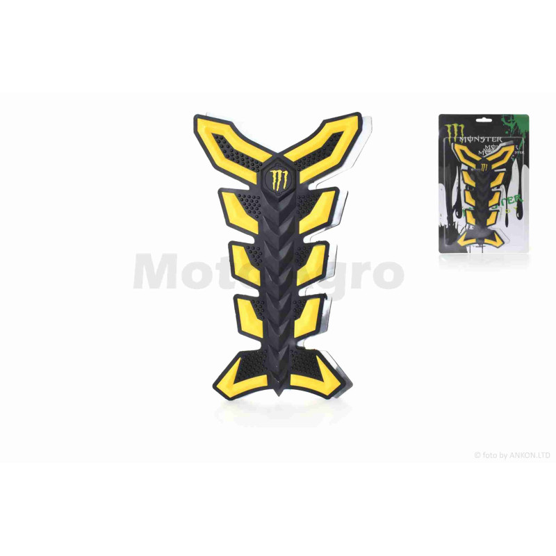 Наклейка на бак  "MONSTER"  жовта  #2  #уцінка