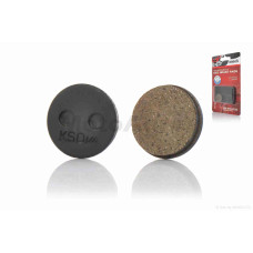 Колодки гальмівні на велосипед під диск круглі червоні d22 "KSD"