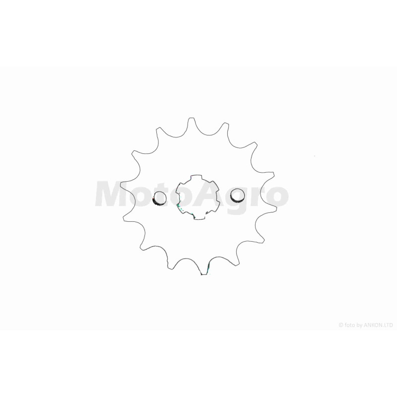 Зірка трансмісії передня  Delta  428-14  "SDTW"  (black)