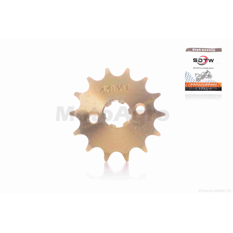 Зірка трансмісії передня  Delta  428-14  "SDTW"  (gold)