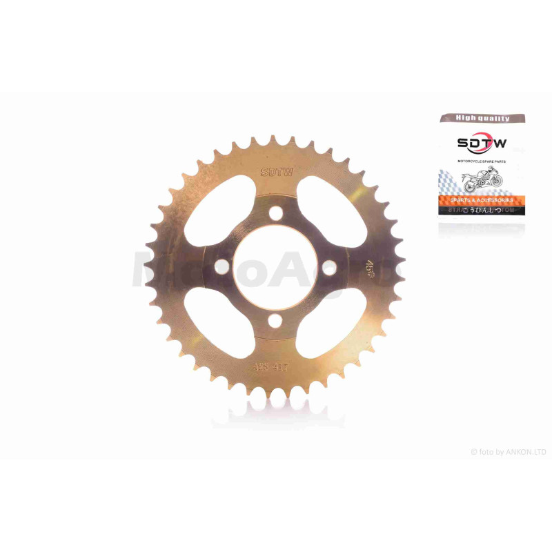 Зірка трансмісії задня  4-72/52, d55, D170  428-41T  Delta  "SDTW"  (gold)