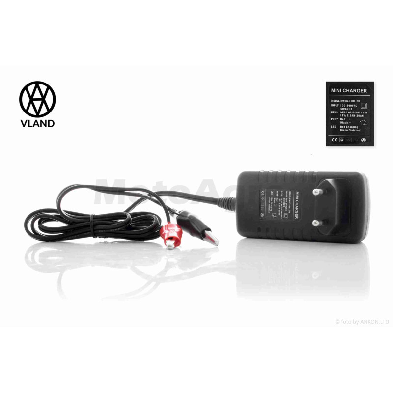 Зарядний пристрій АКБ  12V  2.5/20Ah  "VLAND"