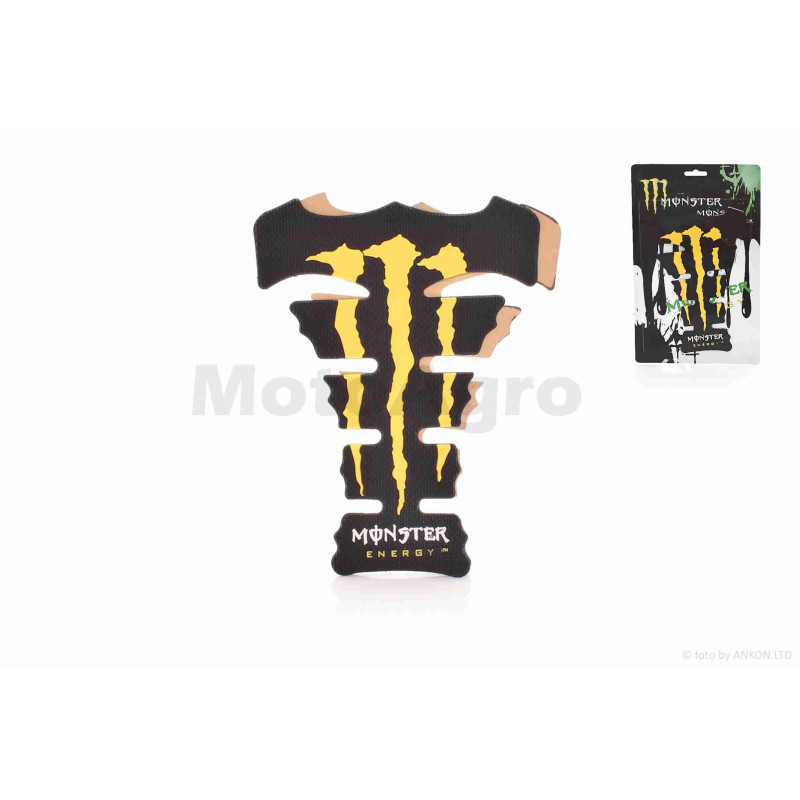 Наклейка на бак  "MONSTER"  жовта  #1  #уцінка