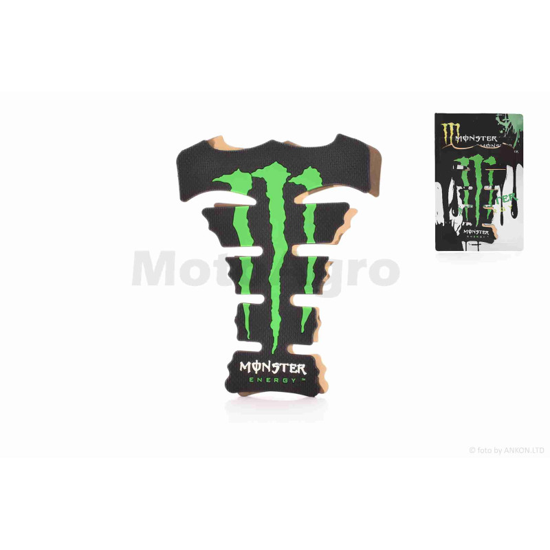 Наклейка на бак "MONSTER" зелена #1 #уцінка
