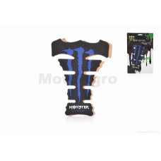 Наклейка на бак "MONSTER" синяя 1 уценка