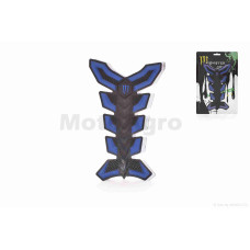 Наклейка на бак "MONSTER" синяя 2 уценка