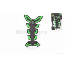 Наклейка на бак "MONSTER" зеленая 2 уценка