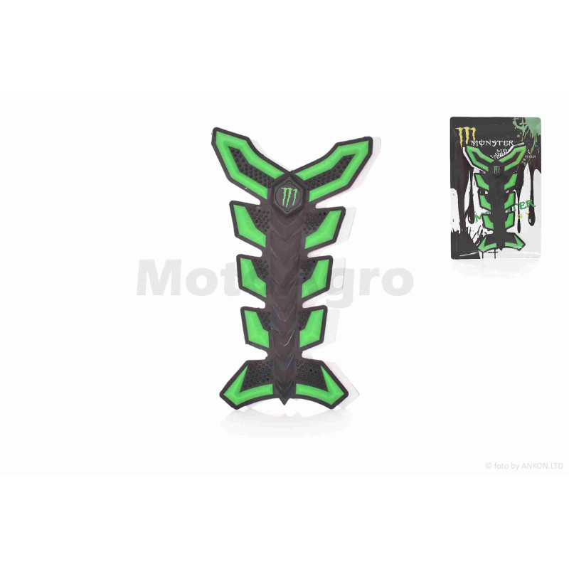 Наклейка на бак  "MONSTER"  зелена  #2  #уцінка