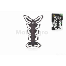 Наклейка на бак "MONSTER" белая 2 уценка