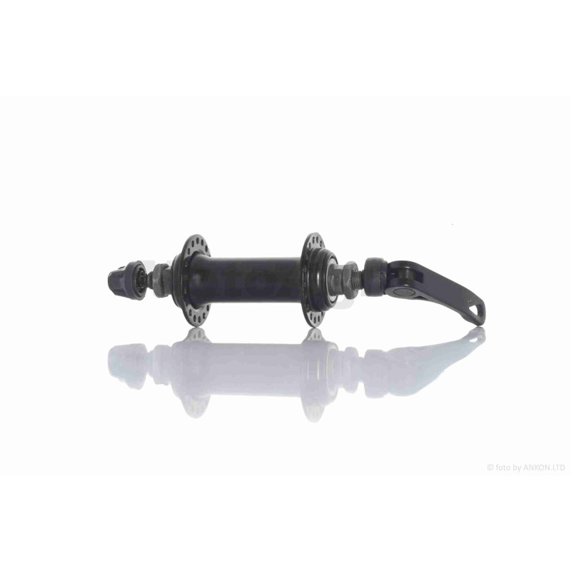 Втулка переднього колеса (сталева, 36 спиць, з ексцентриком, чорний)