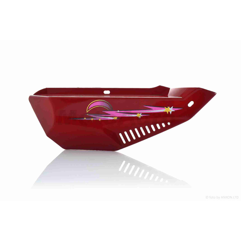 Пластик  Delta  боковая пара на бардачок  #1  "LIPAI"  (красный)