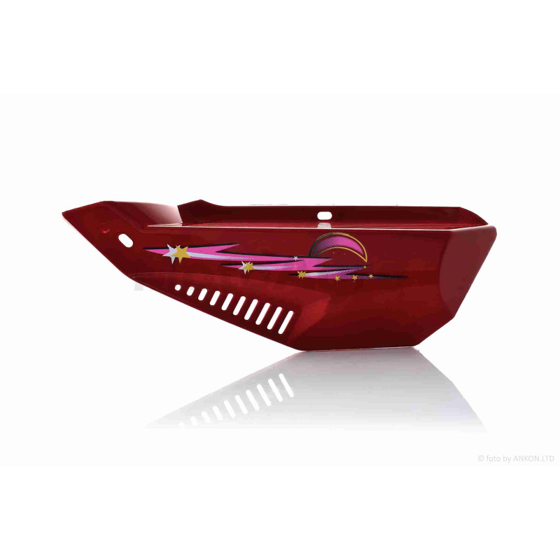 Пластик  Delta  боковая пара на бардачок  #1  "LIPAI"  (красный)