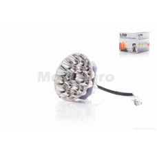 Модуль світлодіодний у фару (вставка) круглий D80 19 діодів без скла