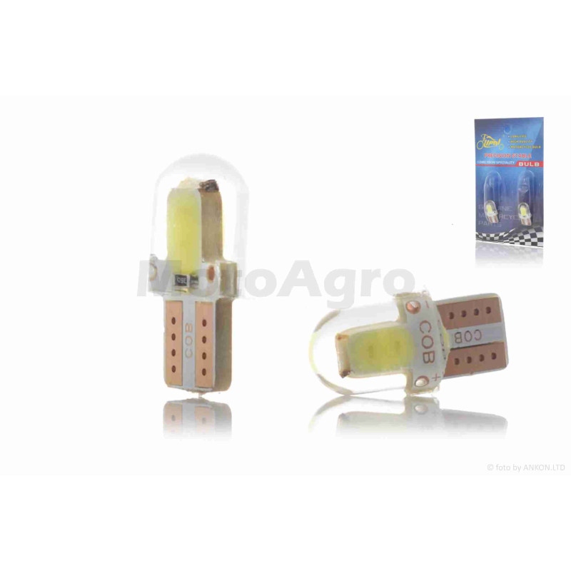 Лампи габариту  безцокольні  діодні  T10  W5W  4 діода, 2шт  "LIPAI"