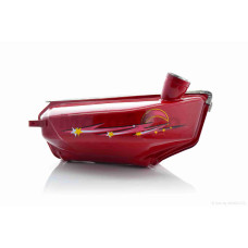 Бак паливний на мопед дельта червоний (комети)