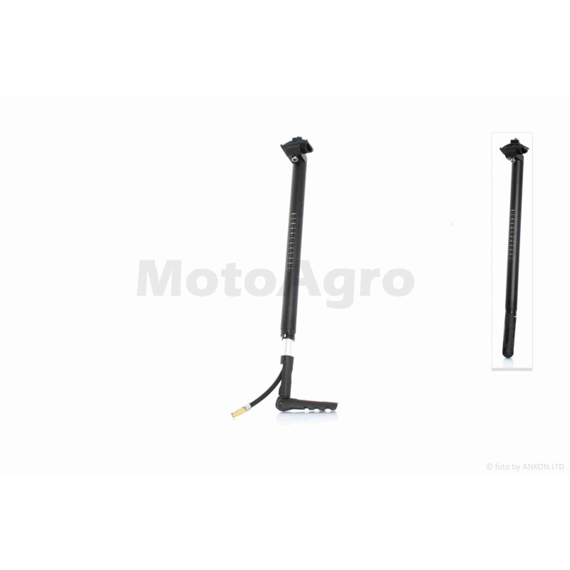 Труба підсідельна вело  L-300, D-27.2, чорна  із кріпленням з насосом  #ZG-008