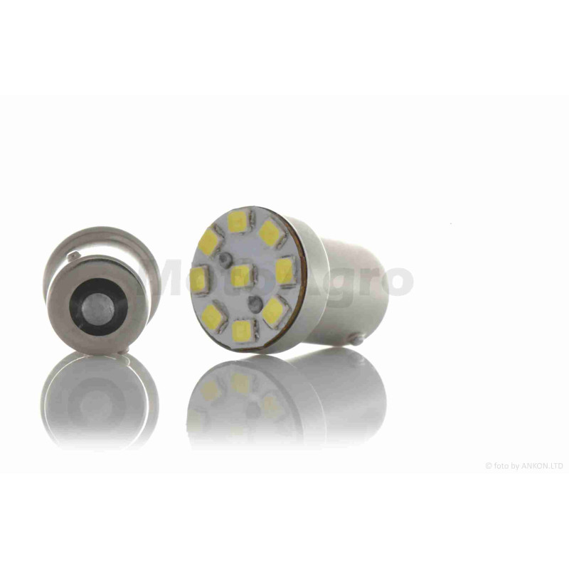 Лампа поворотів та габаритів діодна G23 (BA15S) 12V 21W зелена #1