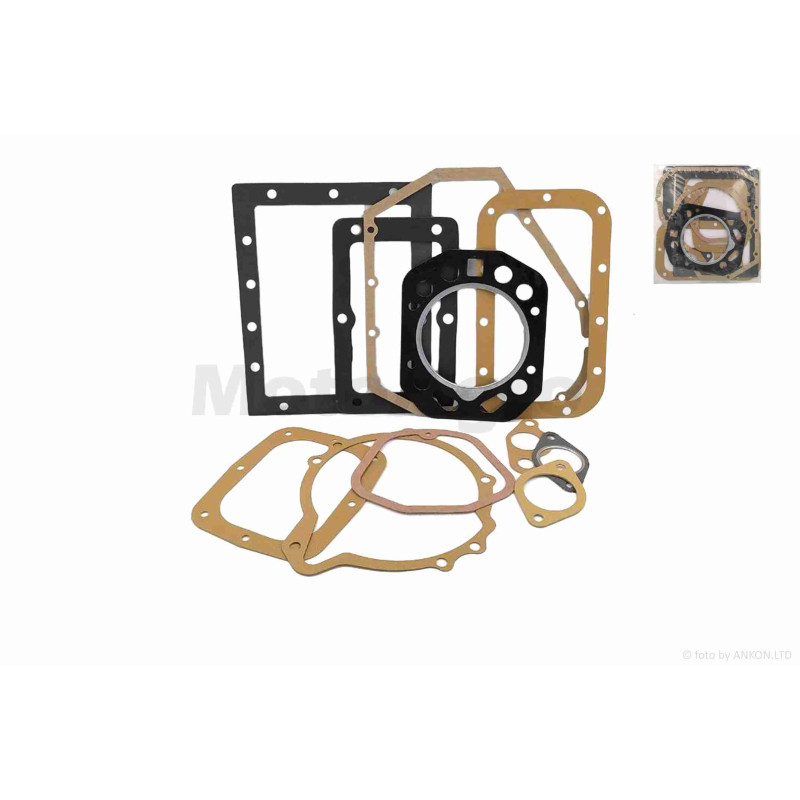 Прокладки двигуна к-кт м/б  SH195N  (коротка кришка)