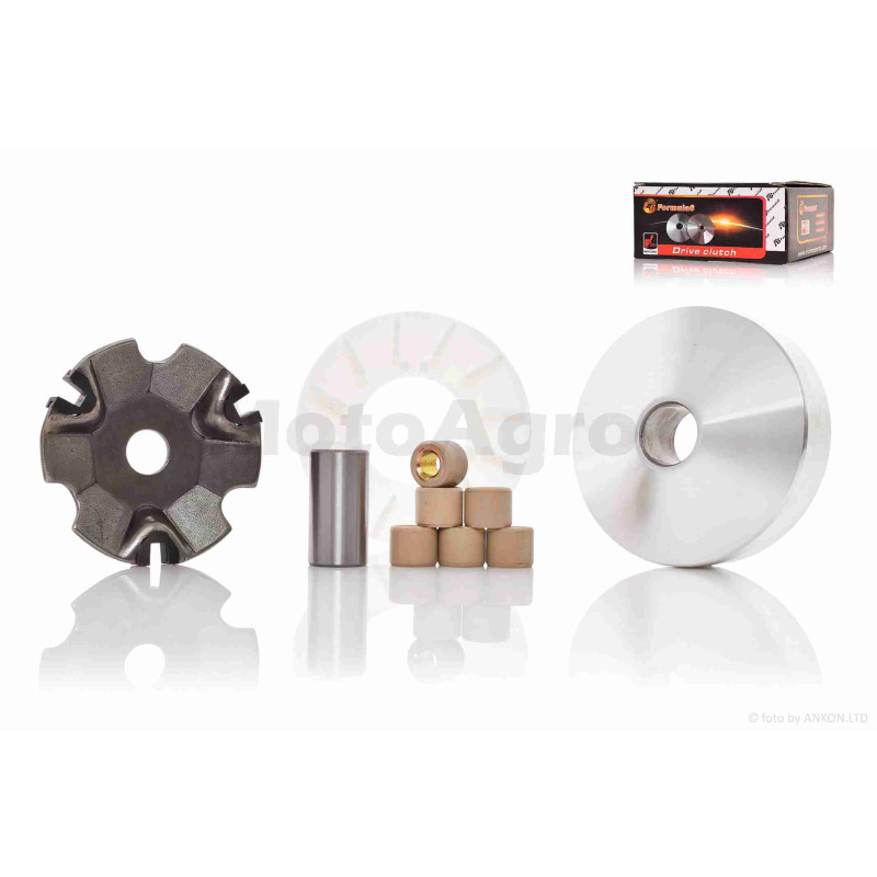 Варіатор передній  DIO AF27/34, GY6 50  +палець 38mm, крильчатка  "F6"