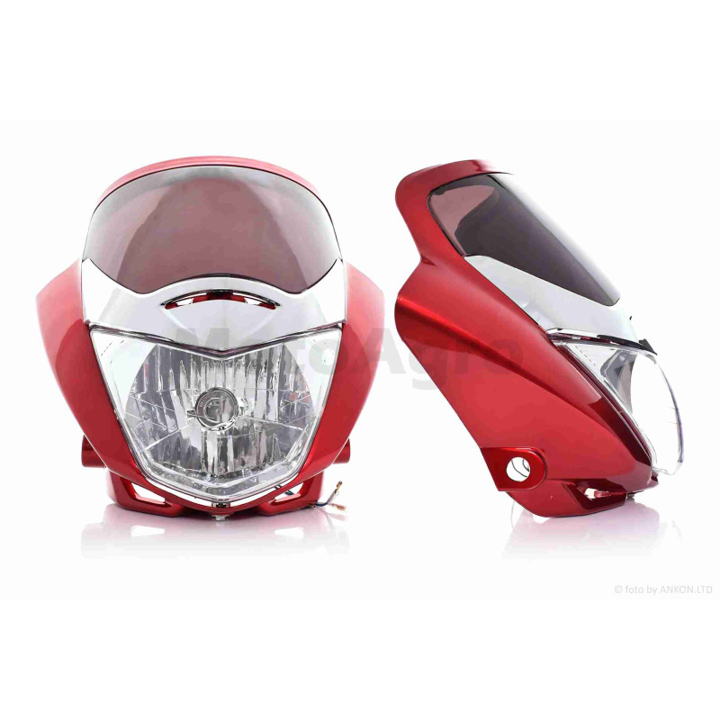 Обтічник з фарою  HONDA CBF125  червоний