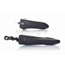 Крила бризковики на велосипед пластмас (чорні) DNB-003