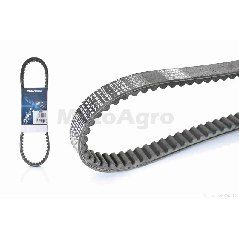 Ремінь варіатора  778-22.0  CYGNUS 125  "DAYCO"  (8165)  ІТАЛІЯ