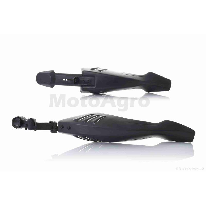 Крила бризковики вело  пластмас  (чорні, зябра)  #DNB-007