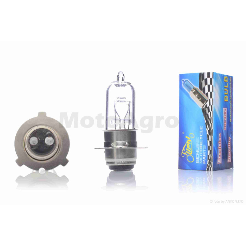 Лампа фари  P15D-25-3  12V 35/35W  3 вуса, біла  "LIPAI"