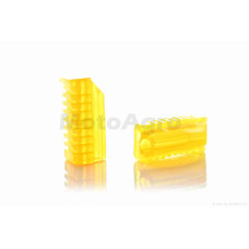 Гумки підніжок водія на мопед альфа на мопед дельта силіконові "LIPAI" (жовті)