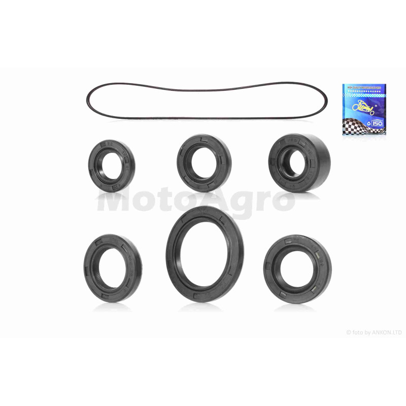 Сальники к-кт  Delta  6шт  повний набір  +прокладка  "LIPAI"  (NOK)