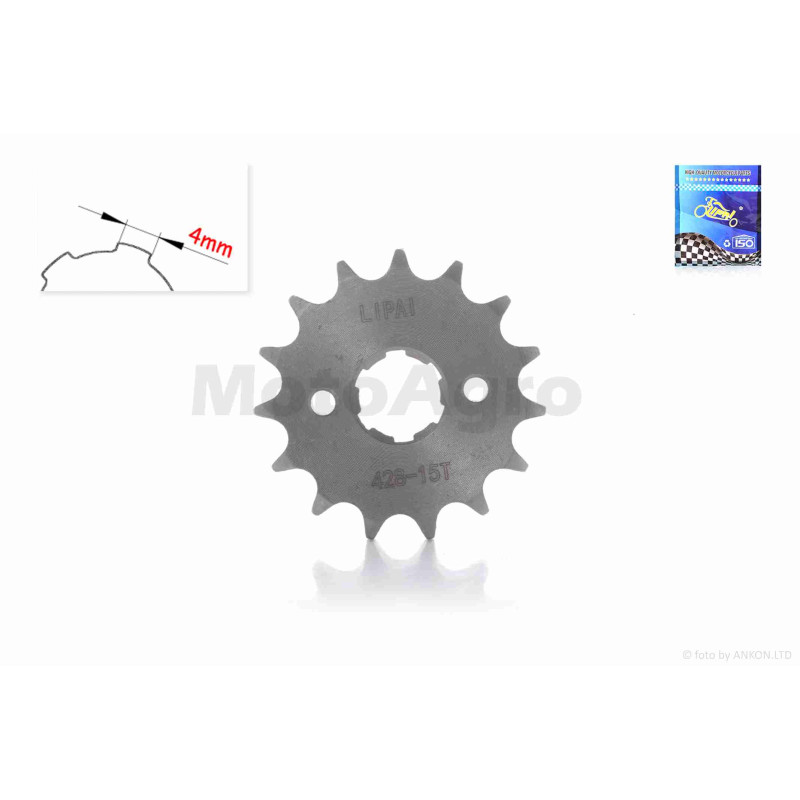 Зірка трансмісії передня  CB/CG  428-15T