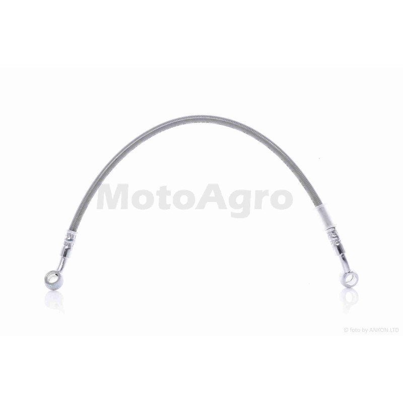 Шланг гальмівний гідравлічний  армований, L400  "LIPAI"  (хром)