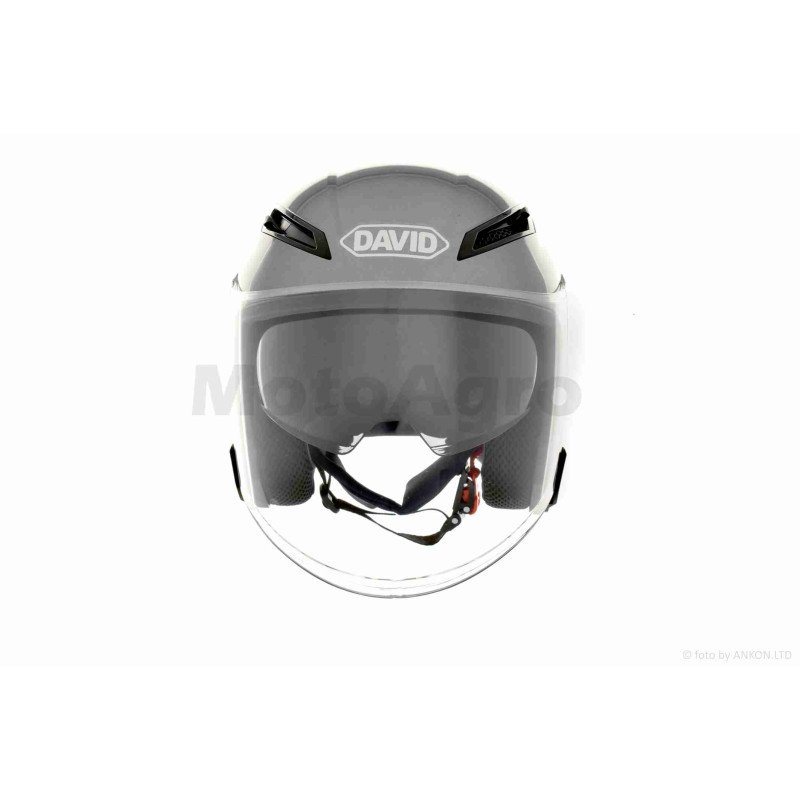 Шолом відкритий  "DAVID"  (#D019, сірий, M, окуляри, ABS)