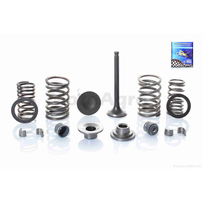 Клапани ГРМ  d20.1/22.9, h62  GY6 80/100  у зборі  "LIPAI"